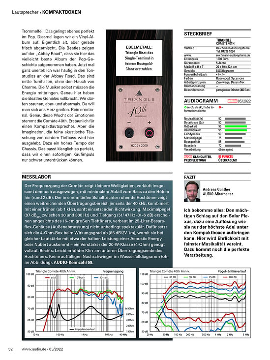 AUDIO 05/2022 Test Triangle Comète 40th Anniversary S_32