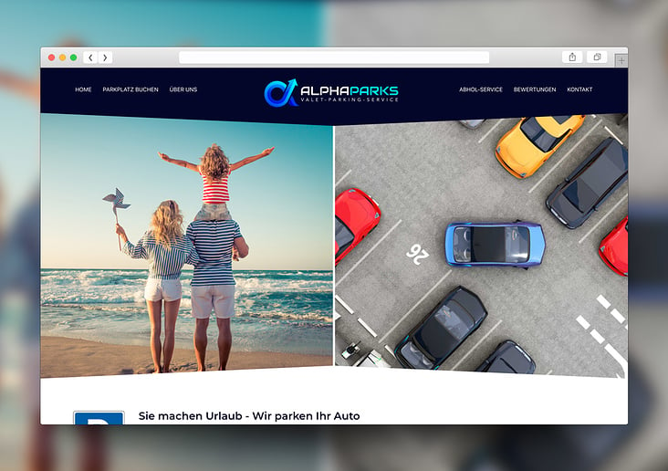 Webdesign: alpha-parks.de