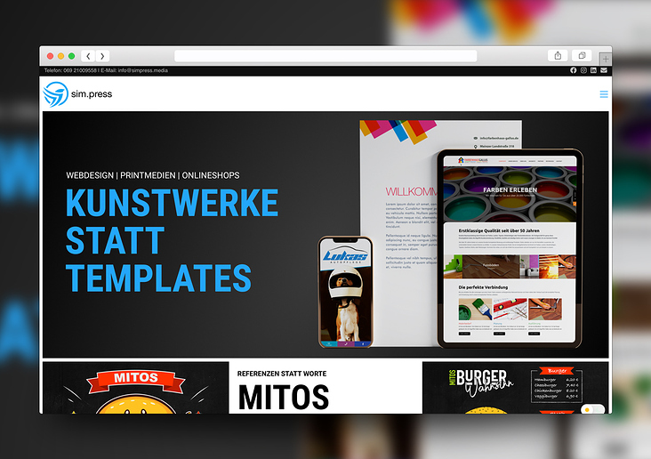 Webdesign: simpress.media