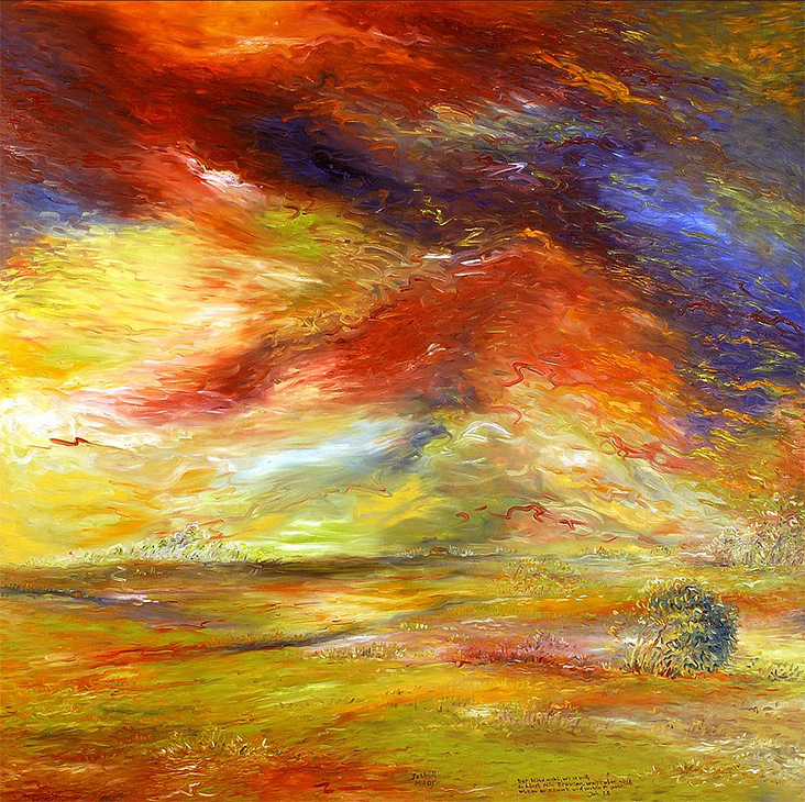 Malerei, Öl auf Leinwand »Seebüll« 2002