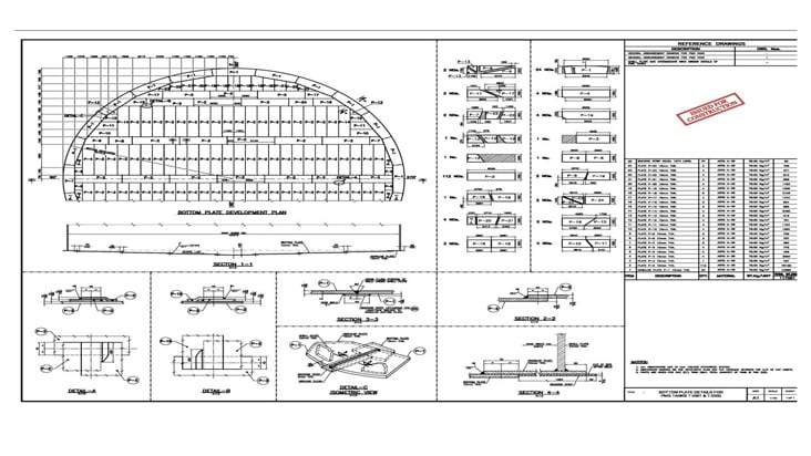 Storage tank details, Skid-3D