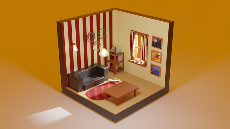 Low Poly Room02