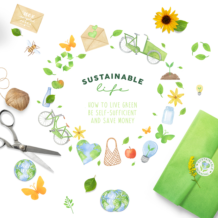 Editorial Illustrationen Sustainability