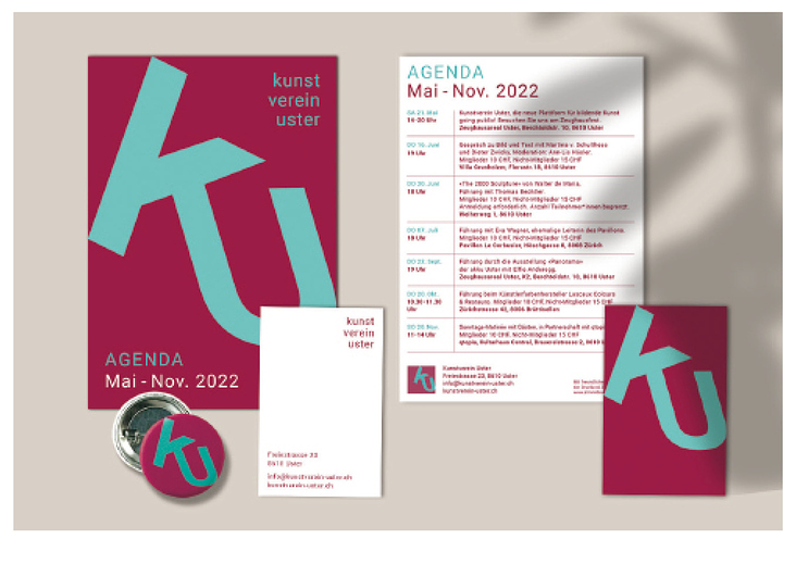 Logo und Identity für den Kunstverein Uster, 2022