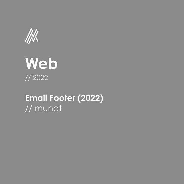 Email Footer / 2022