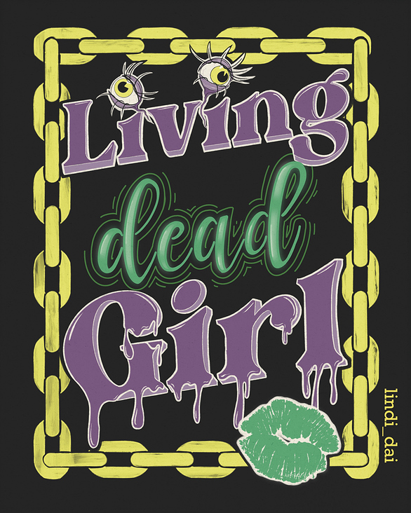 Lettering Living dead Girl