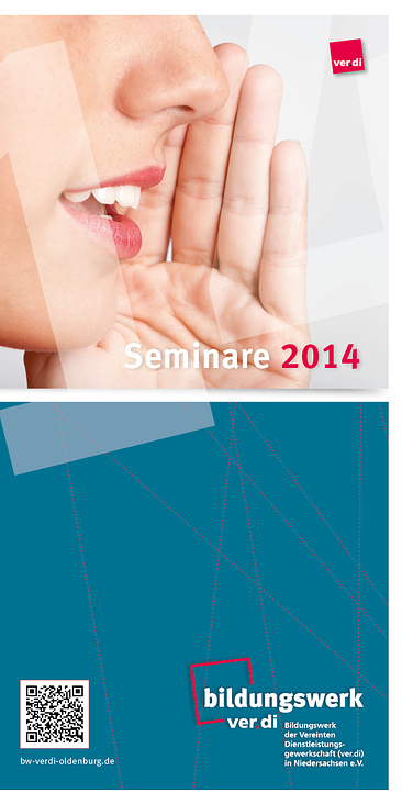 Titel Seminarbroschüre Bildungswerk Verdi, 2014