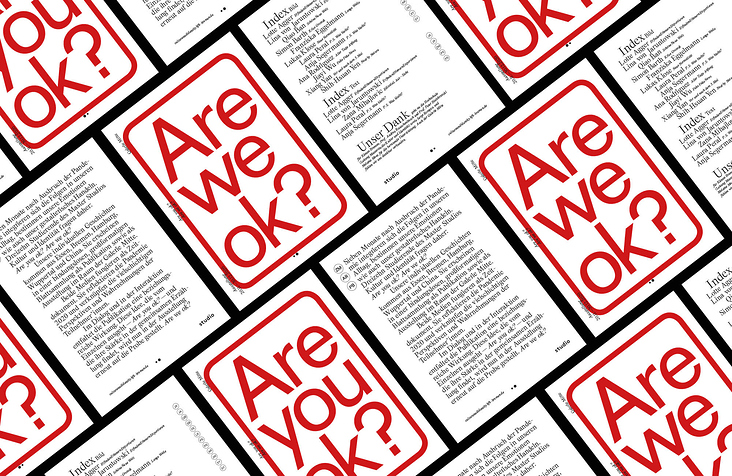 Are you ok? Are we ok? HfK Bremen Master Studio Publikation Flyer