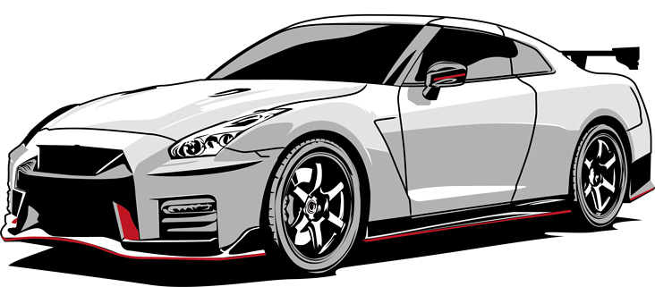 Car illustration – Nissan GTR