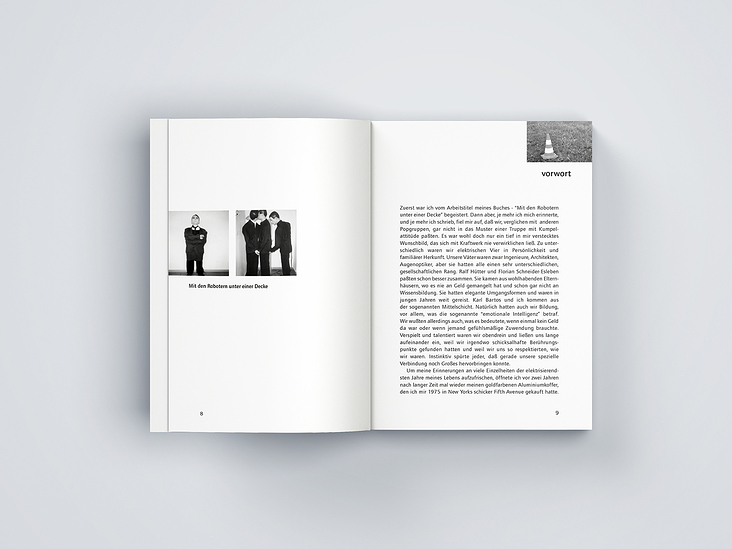 Kraftwerk – Ich war ein Roboter | Buchgestaltung für den Musiker Wolfgang Flür