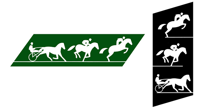 Logogestaltung für einen Reiterhof, 80er