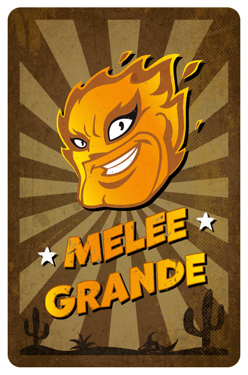 Spilekarten-Rückseite: „Melee Grande“