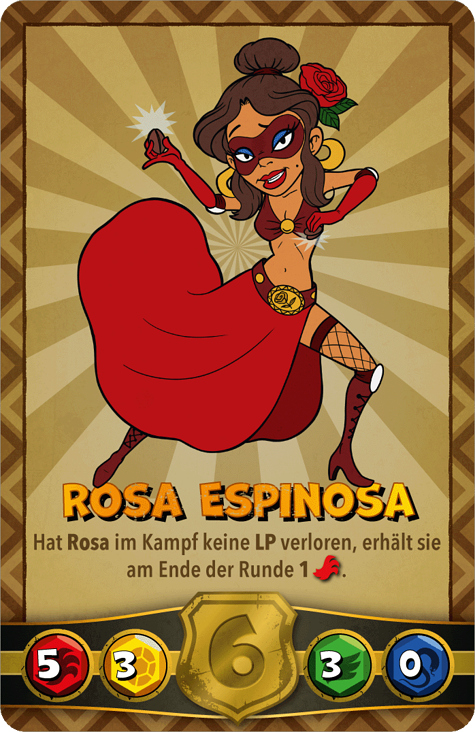 Spielkarte: „Rosa Espinosa“