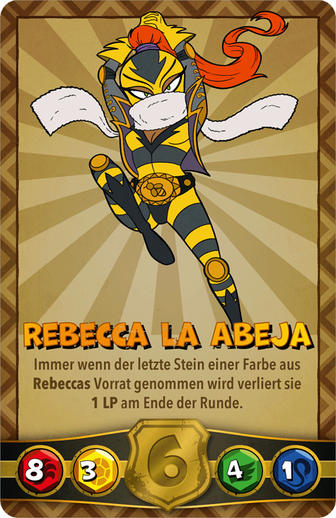 Spielkarte: „Rebecca la Abeja“