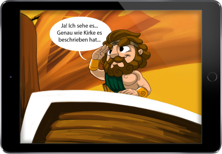 Screenshot: „Odysseus am Deck des Schiffes“