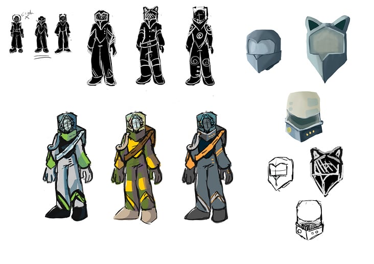 Konzept Scifi outfits