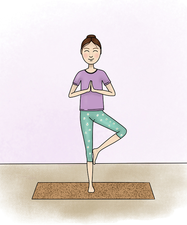 junge Frau beim Yoga