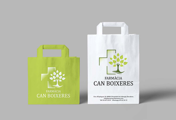 Pharmacy Logo & Paper Bags