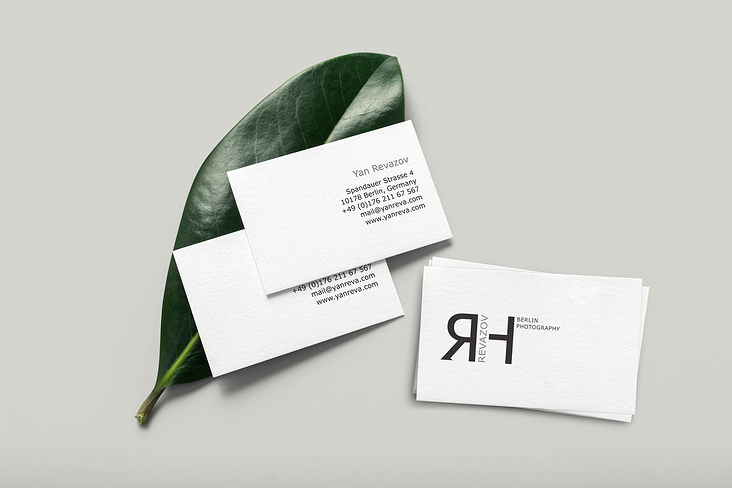 Logo for a Russian photographer & visit card