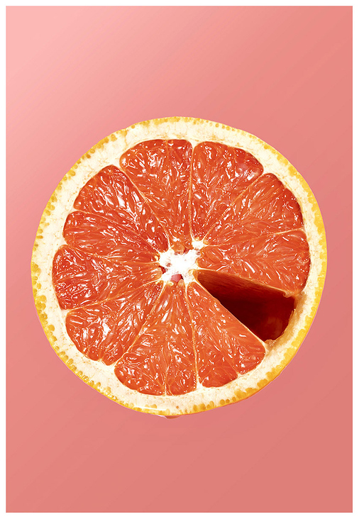 Grapefruit close up