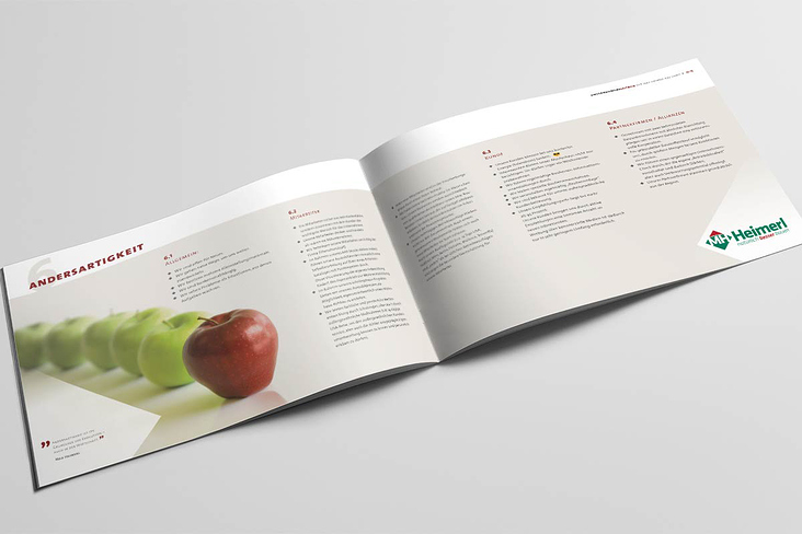 Referenz Broschüre Unternehmensleitbild