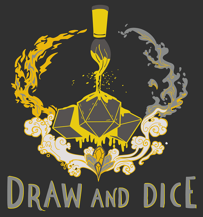 Logo Design Draw and Dice