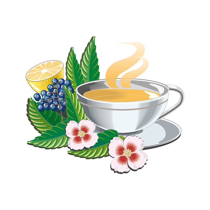 Illustration für Teeverpackung