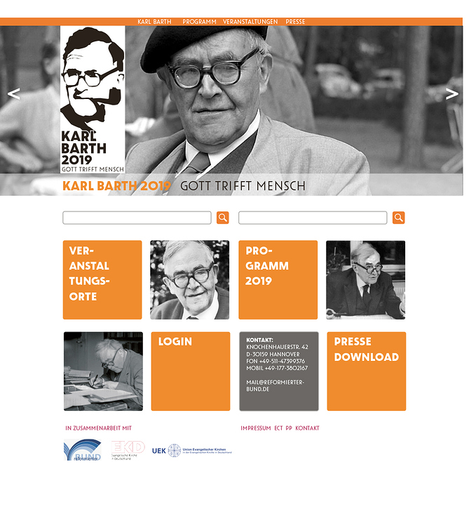 Webdesign Karl Barth