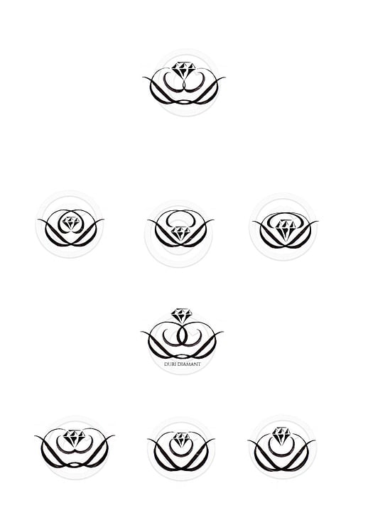 Logo für Schmuckhandel mit Diamanten (verschiedene Varianten)