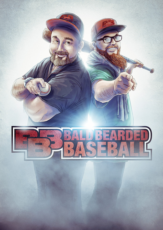 Bald Bearded Baseball