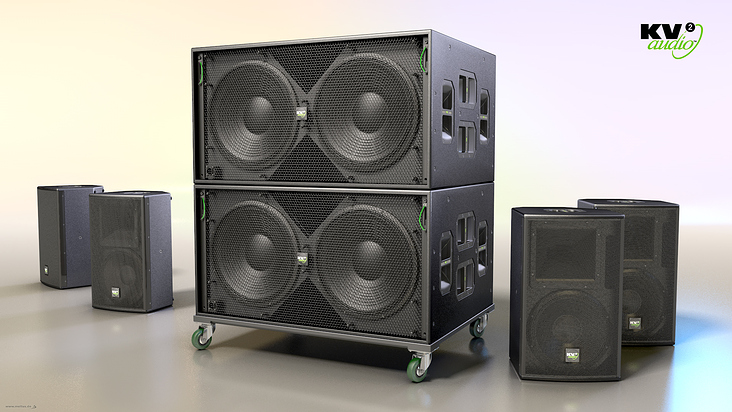 Soundsystem KV2 Audio: VHD2.18J und ESD12