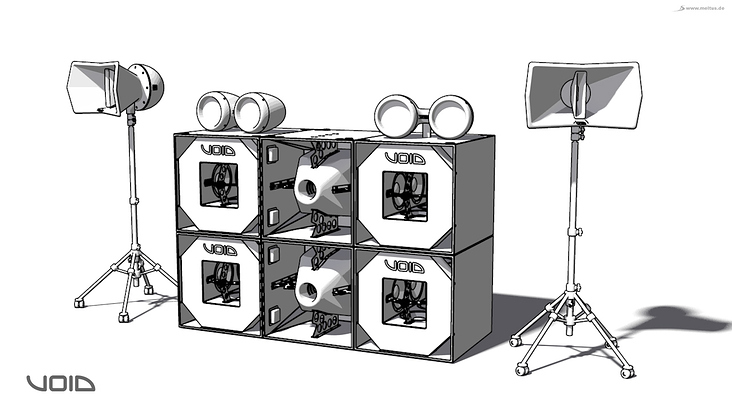 Soundsystem Void Acoustics Cartoon-Style