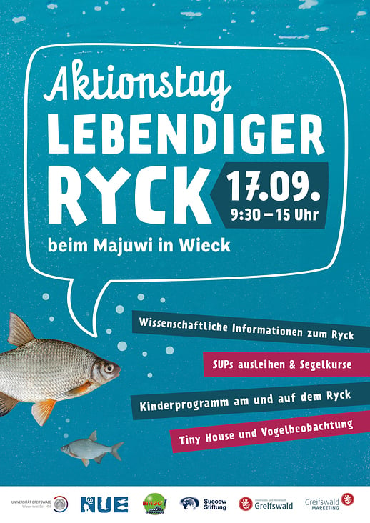 Plakatgestaltung „Aktionstag Lebendiger Ryck“