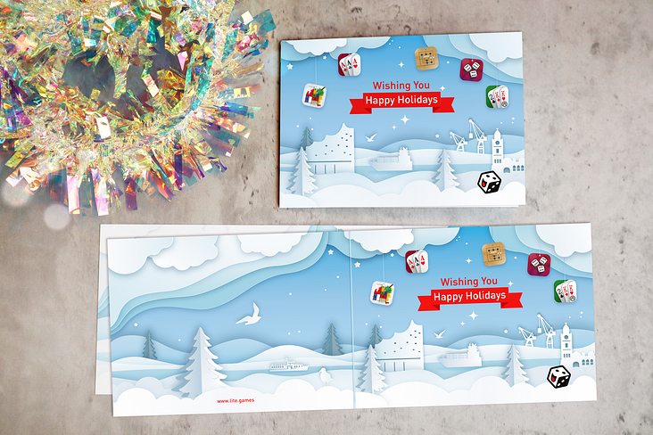Weihnachtliche Grußkarte // Kunde:LITE Games GmbH