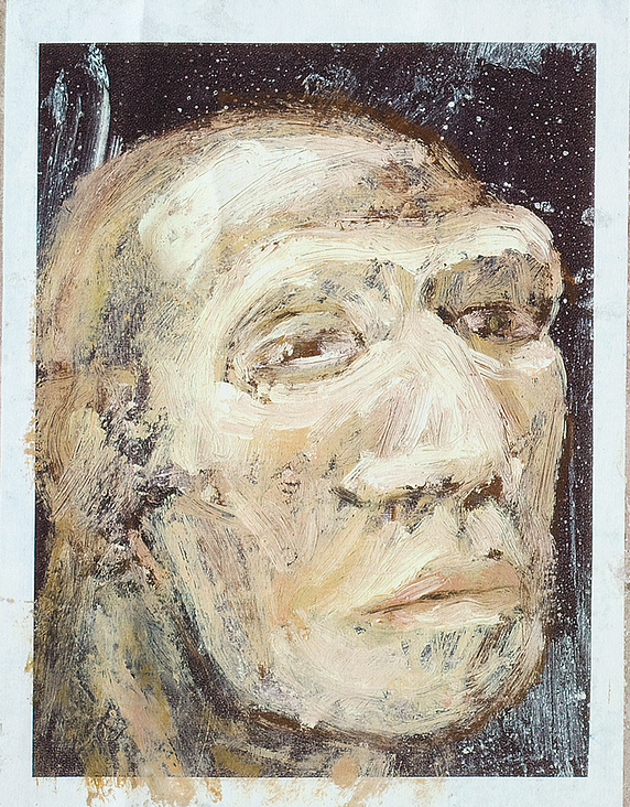Portrait/Rekonstruktionsversuch Neandertaler