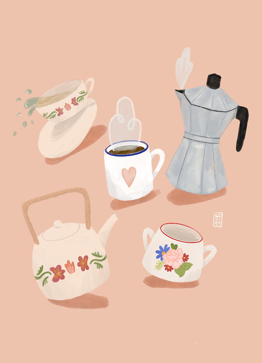 Kaffee und Teezeit