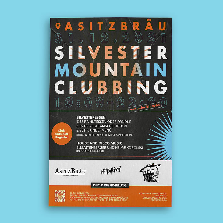 Silvester Mountain Clubbing – Poster Design