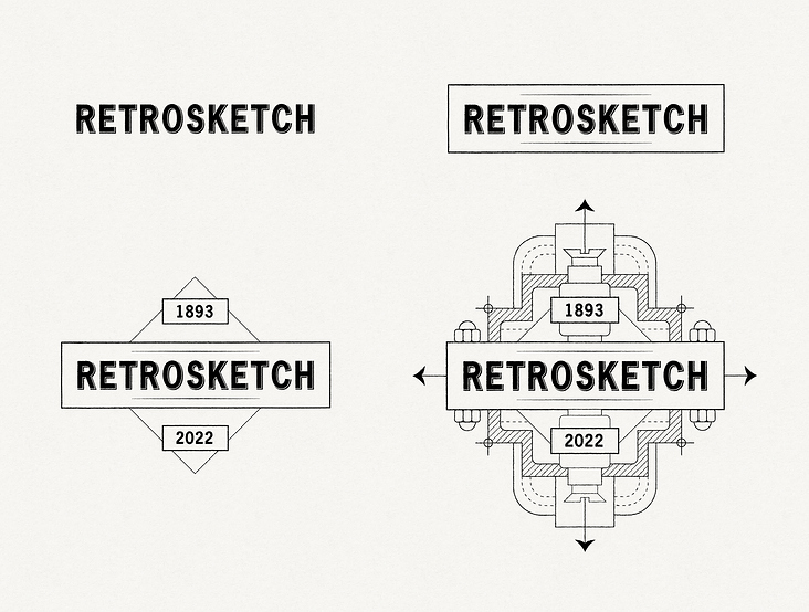 Retrosketch – Responsive Logo Design