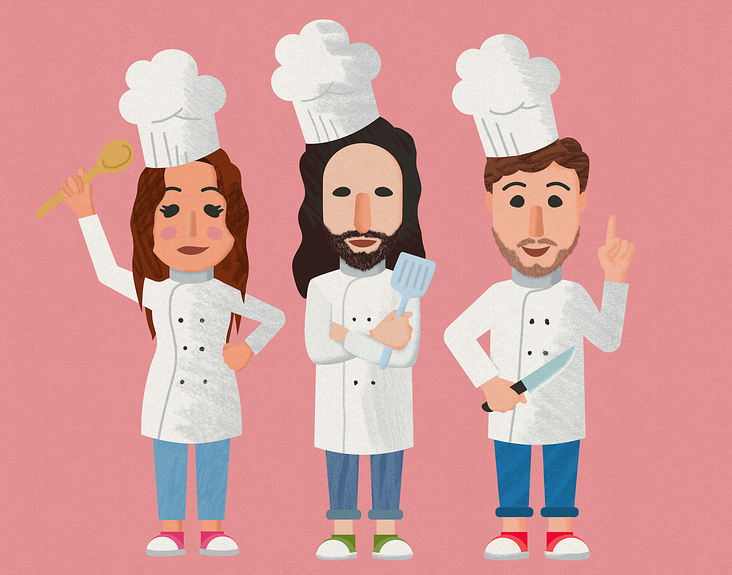 Cooking With My Friends – Caricatures