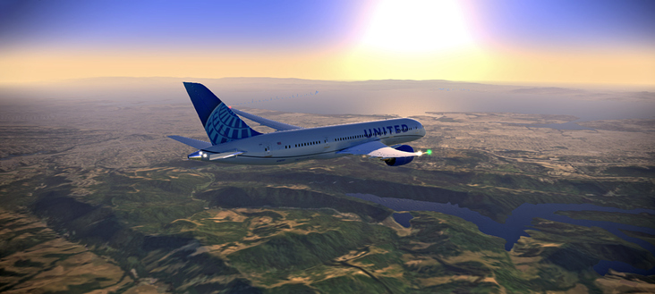 Boeing 787 approaching San Francisco Airport (Android)