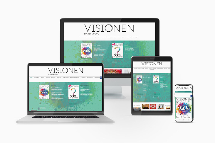 Joomla Template-Entwicklung für das Magazin Visionen – Spririt & Soul