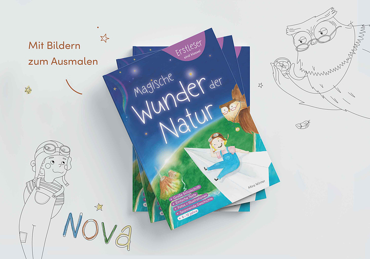 Malvorlagen von „Magische Wunder der Natur“/ Illustration und Design (Kinderbuch auf Amazon erhältlich)