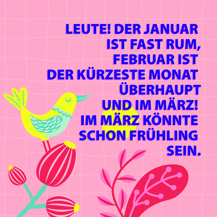 Fast schon Frühling // Vektorillustration