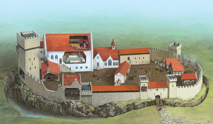 Burg  (Geheimnisvolle Welt des Mittelalters, Circon Verlag)