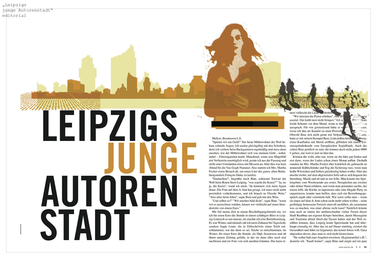 Merian Leipzig: Junge Autoren Stadt