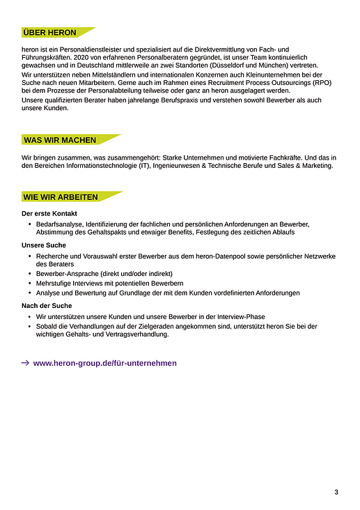 Imagebroschüre für Recruitment Unternehmen, 2023