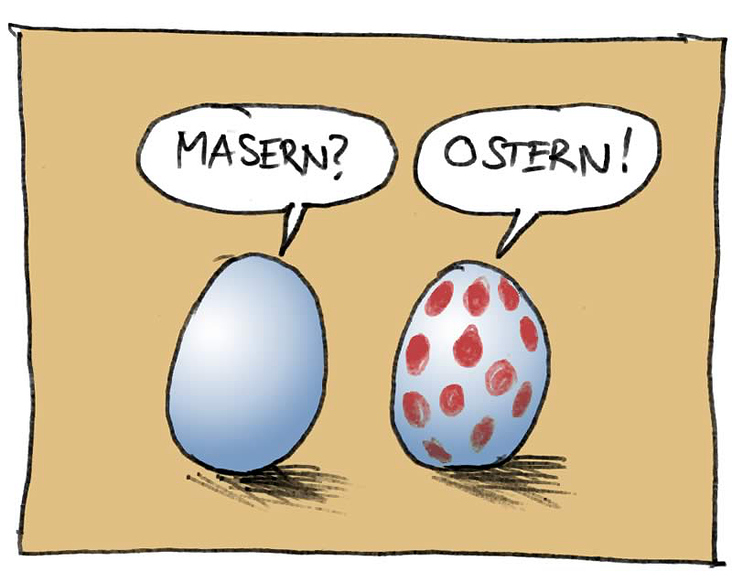 Eier im Gespräch