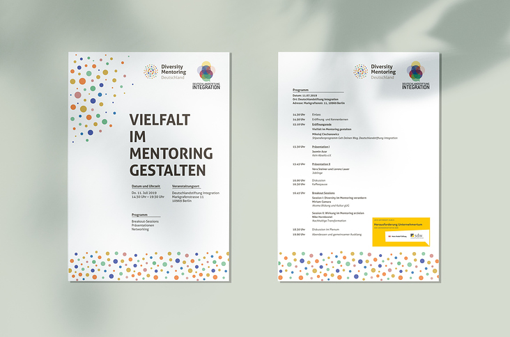 Flyer für Diversity Mentoring Germany