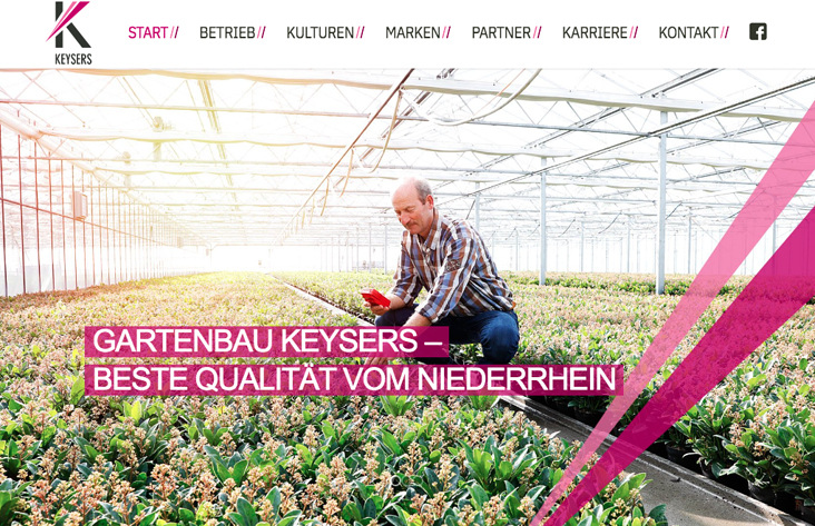 Website Konzeption & Texting „Keysers – Mit Hand & Herz“ I https://www.keysers-pflanzen.de/