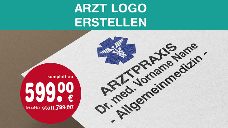 Logo für Arzt Praxis erstellen | Layout gestalten